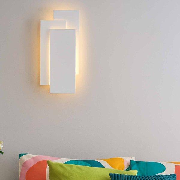 Applique LED décorative Onyx blanche, design ornemental pour intérieurs